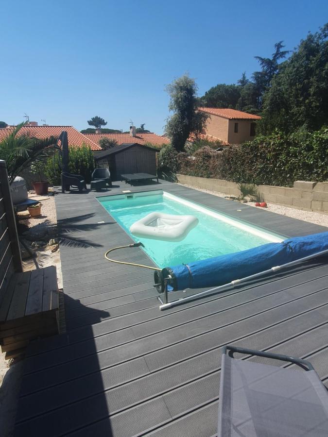 דירות ארגלס-סור-מר T2 Jusqu'A 4 Personnes En Rez-De-Jardin De Maison, Avec Piscine, Draps Et Serviettes De Toilette Fournis מראה חיצוני תמונה