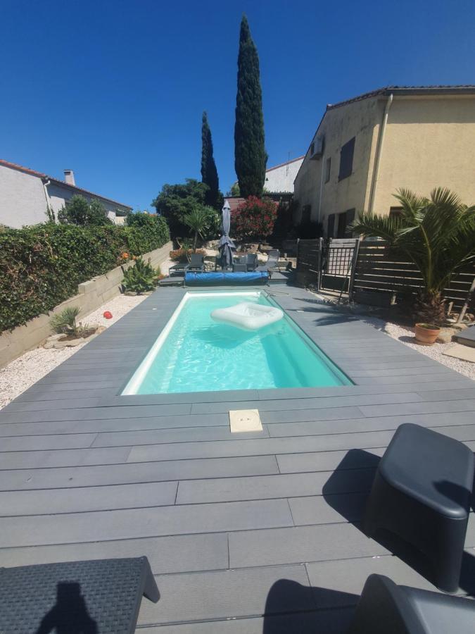 דירות ארגלס-סור-מר T2 Jusqu'A 4 Personnes En Rez-De-Jardin De Maison, Avec Piscine, Draps Et Serviettes De Toilette Fournis מראה חיצוני תמונה
